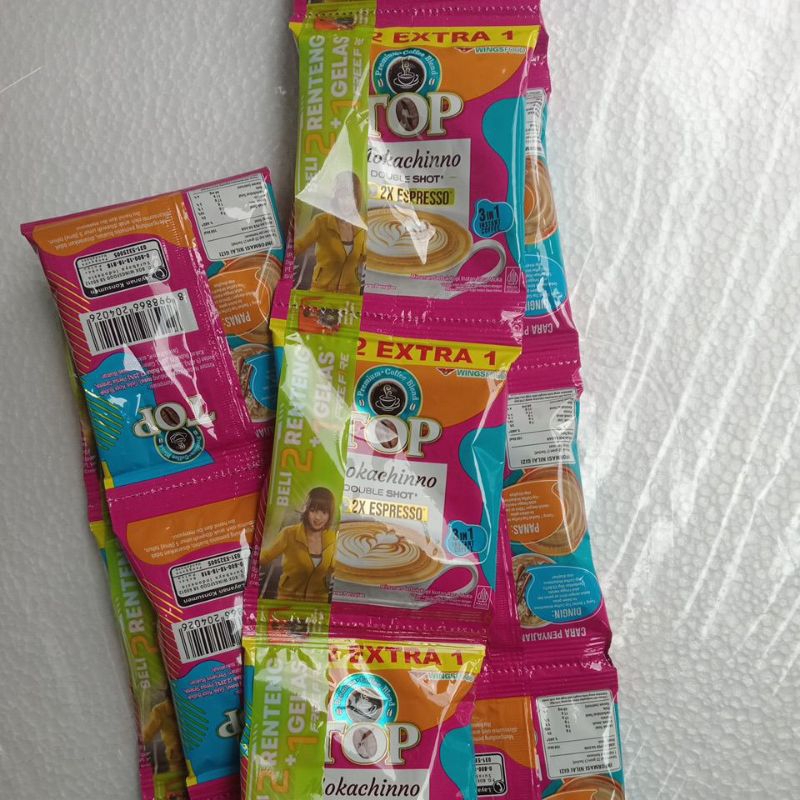 

kopi top mocachinno rencengan sachet isi 15 pis