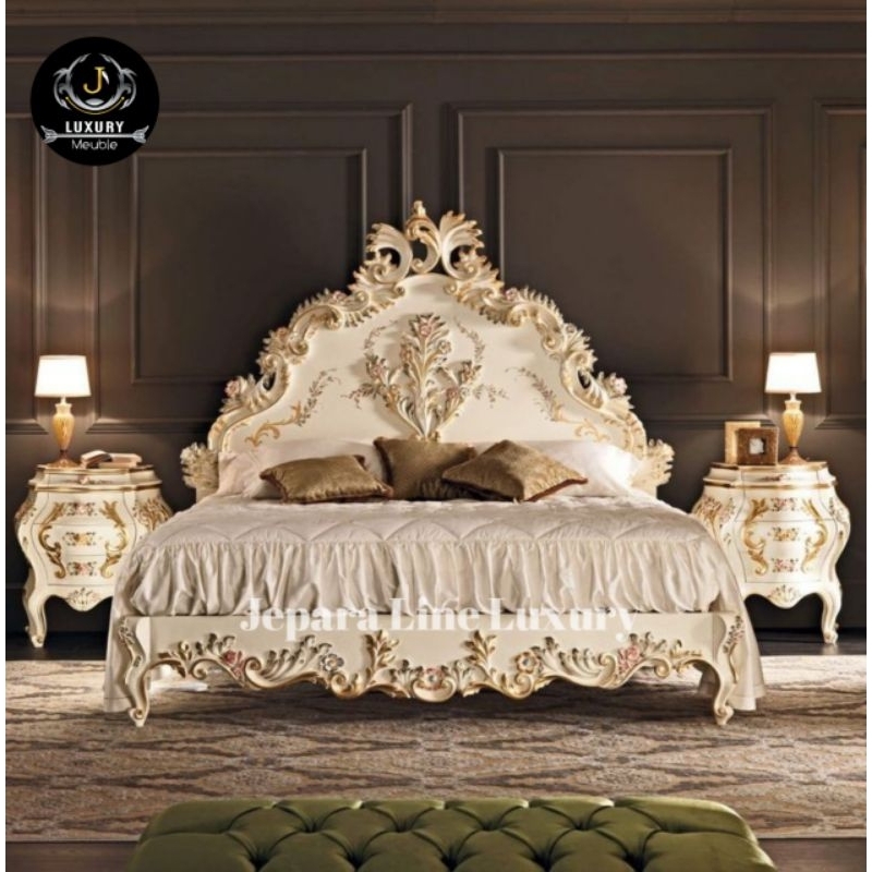 dipan cantik mewah set dipan/nakas 2