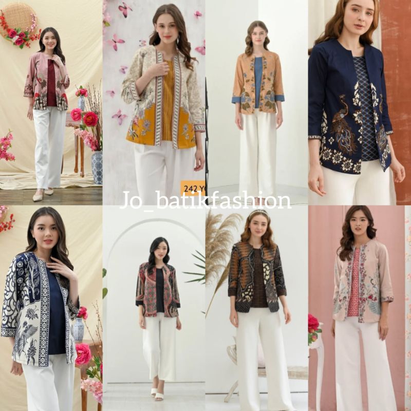 242 Atasan Batik Blezer - Batik Modern wanita cantik
