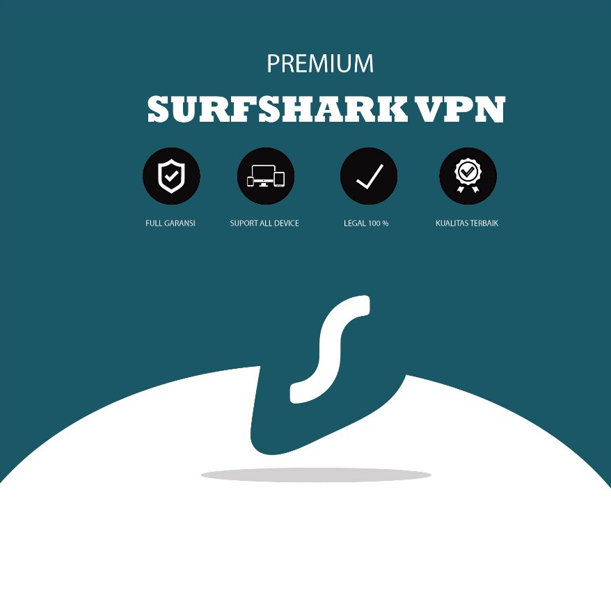 SURFSHARK VPN FULL GARANSI PRIVATE AKUN UNLIMITED DEVICE