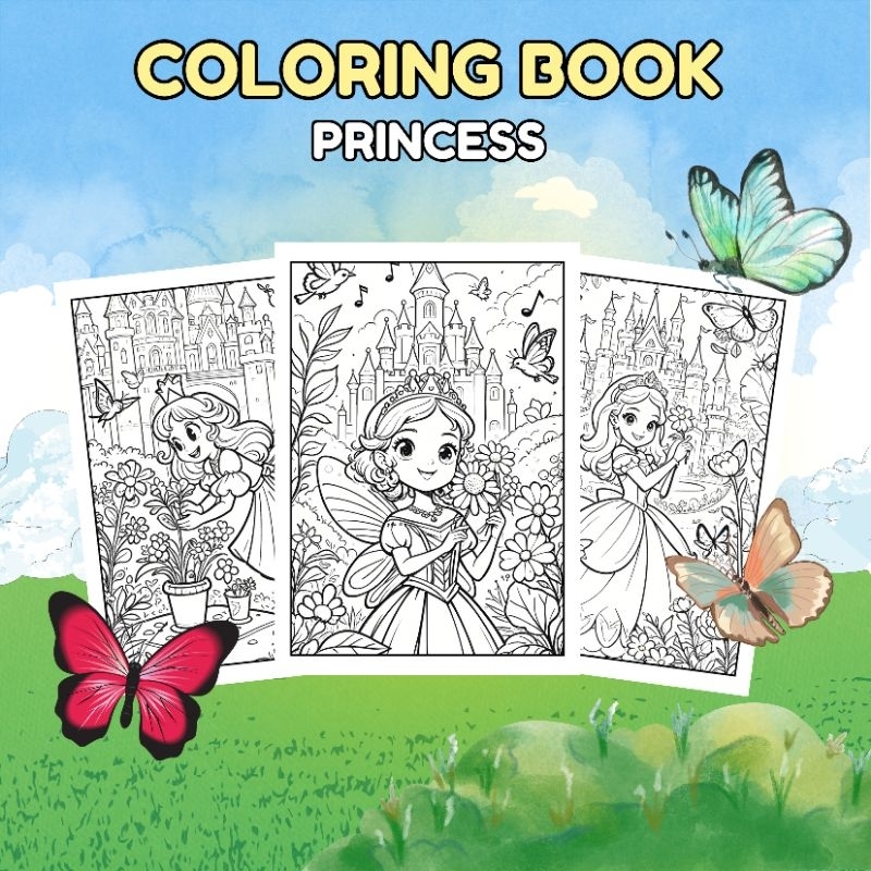 

GAMBAR MEWARNAI ANAK 50 LEMBAR GRATIS PENSIL WARNA // MEWARNAI PRINCESS // BUKU MEWARNAI ANAK