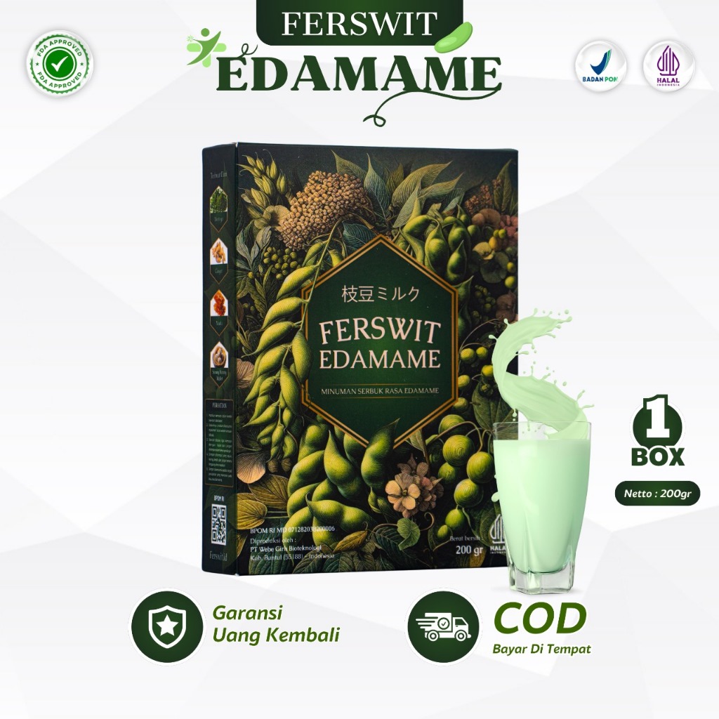 

Ferswit Susu Edamame Jepang Asli Original - Diformulasikan Untuk Sakit Sendi, Kolestrol & Asam Urat