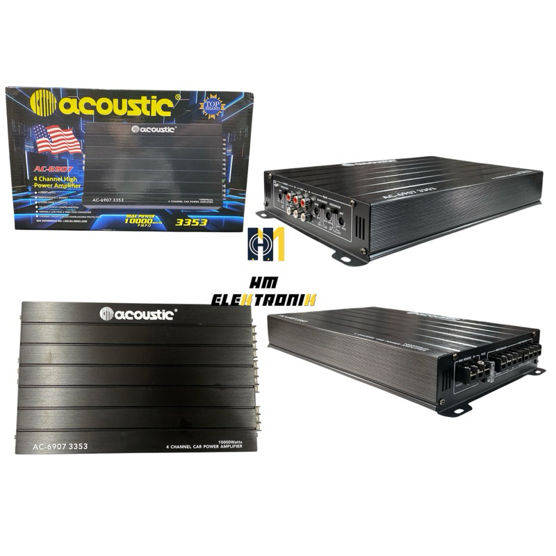 Acoustic AC-6907 3353 Power Amplifier Mobil