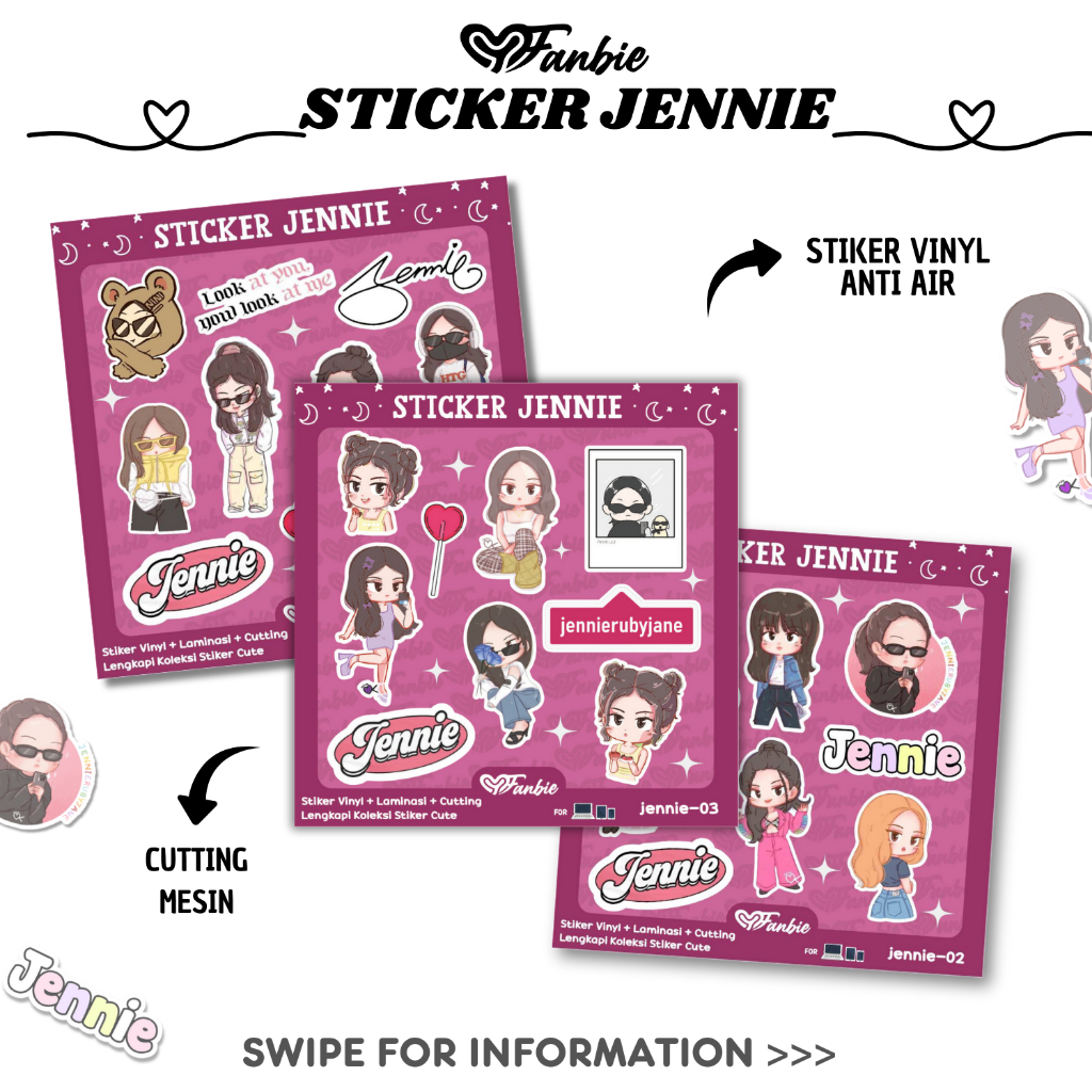 

STICKER JENNIE | KPOP | CUTE KARTUN | BLACKPINK |STIKER JENNIE