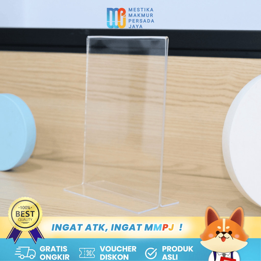 

Rak Display Akrilik Transparan Ukuran 12,5 x 17,5 cm - Frame Menu Standing Berkualitas 5839526