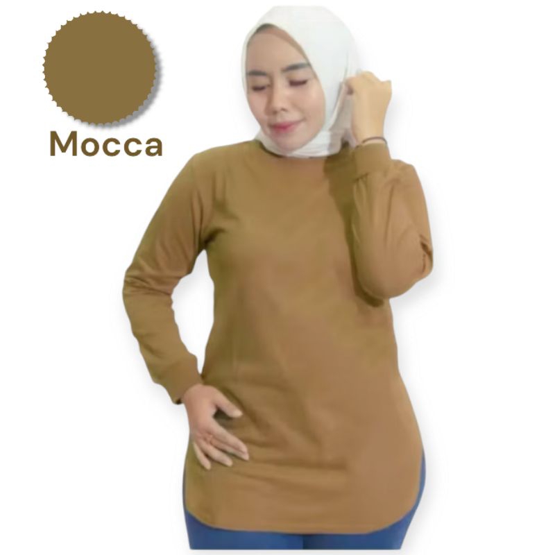 Kaos wanita / kaos lengan panjang / kaos oval / kaos polos wanita / kaos polos terlaris / kaos oval 