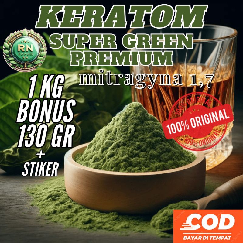 

[Original] gratis 130 GRAM S+bubuk purli bubuk daun purli bubuk purlik sgreen