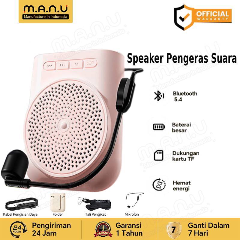 (Free Mic)H5 Loud Speaker Megaphone Tourguide Amplifier Penguat suara amplifier speaker aktif mic / 