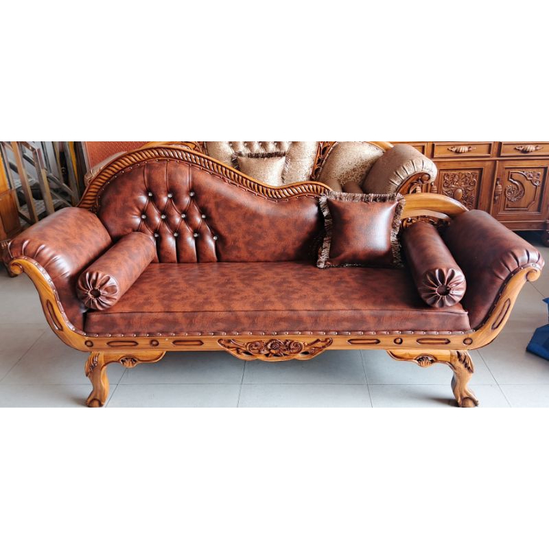 Sofa Santai Jati Jepara Teratai