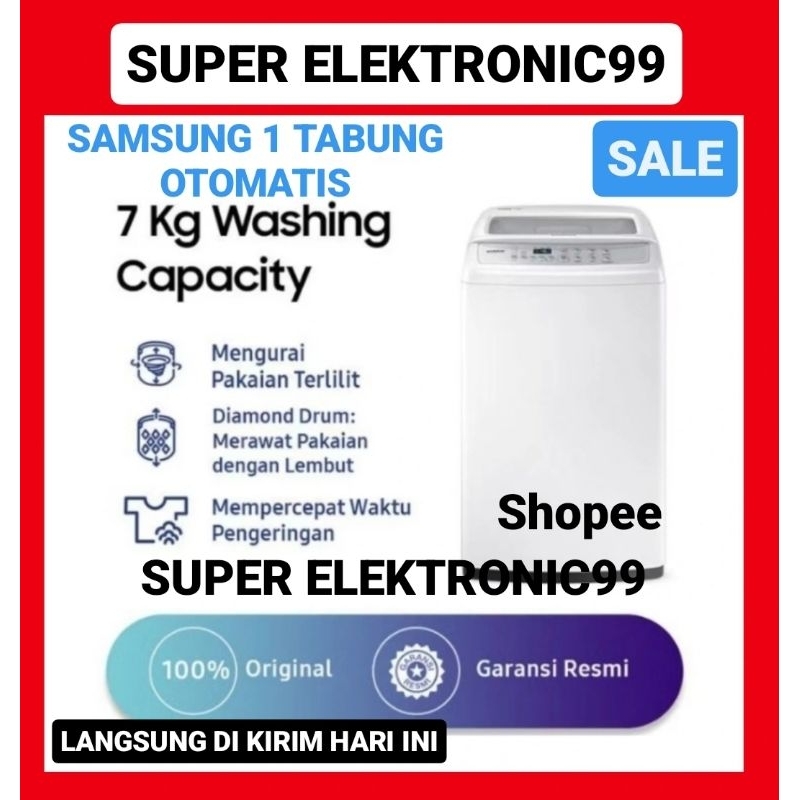 MESIN CUCI SAMSUNG 1 TABUNG 7KG 70H4200 WOBBLE