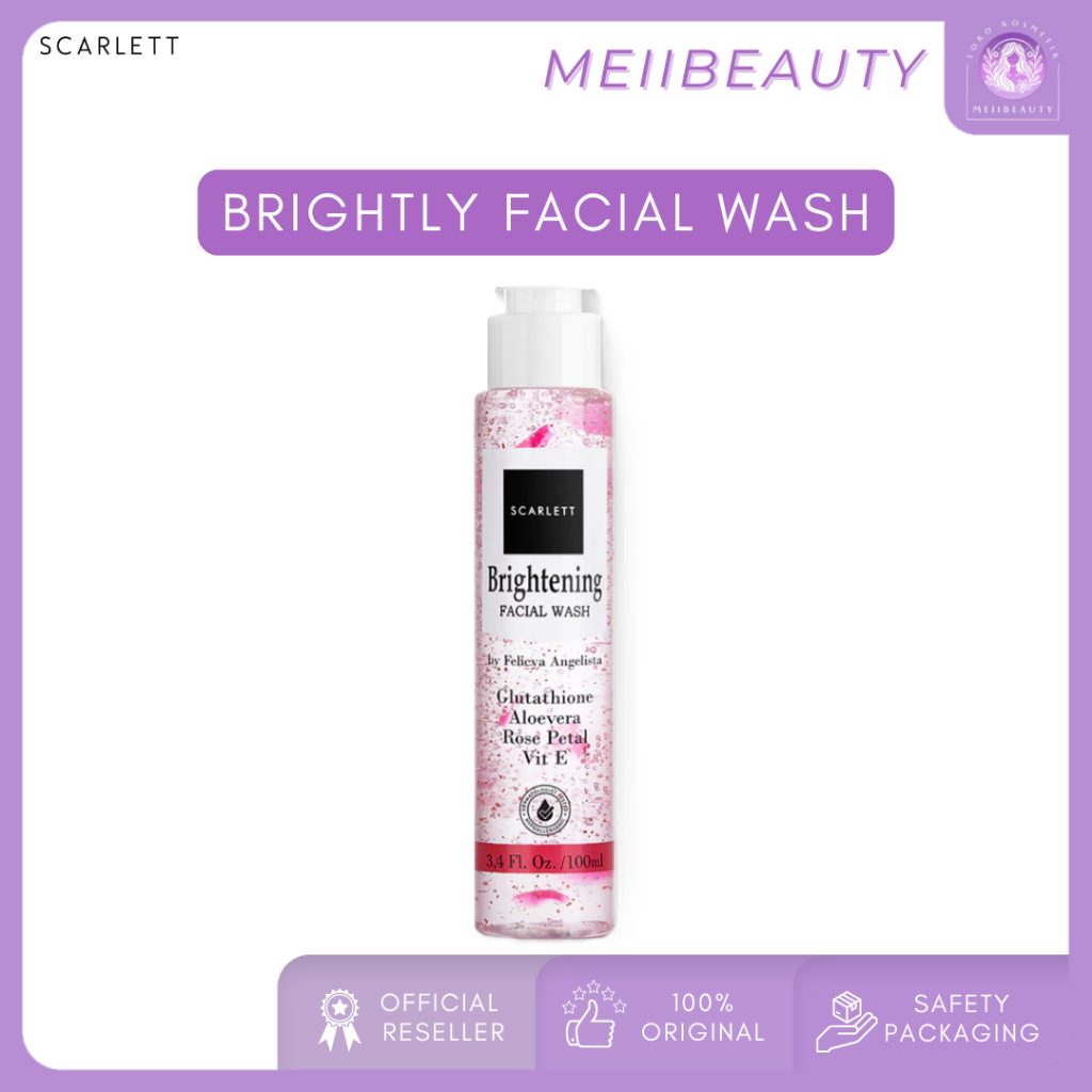 Scarlett Whitening BRIGHTENING Facial Wash - Sabun Cuci Muka Clean and Clear