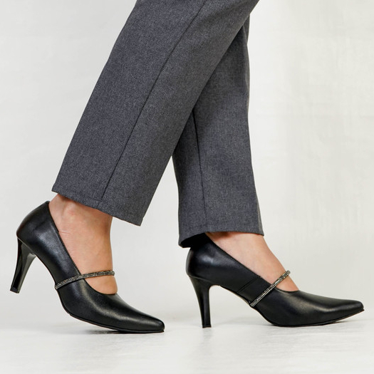 Pollux Monday WPOKV  13 - Sepatu Wanita Kerja Heels  Bahan Kulit