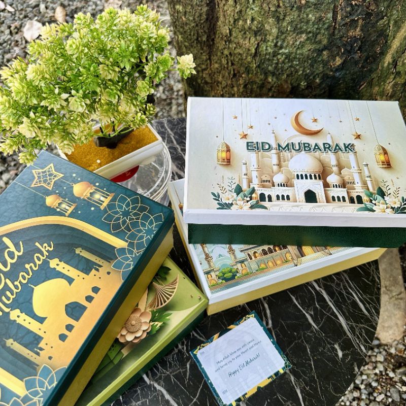 

box tutup lepas include kartu lembaran/kotak lebaran/hampers lebaran/box packaging lebaran