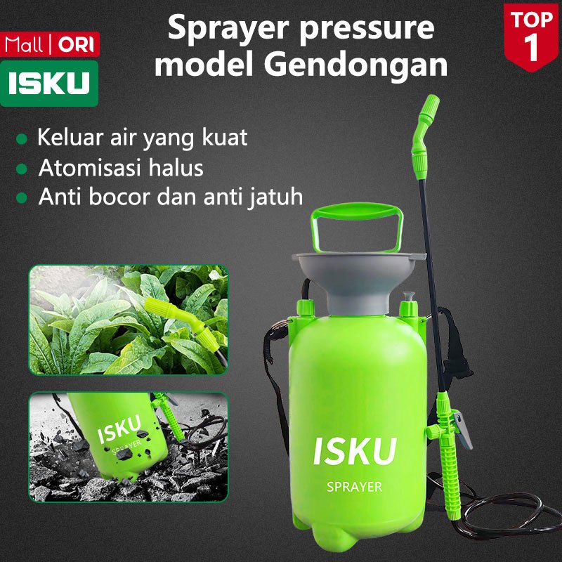 ISKU Pressure Sprayer Multi Fungsi 5L Alat Semprot Tanaman 5 Liter/Semprotan Multi Fungsi Penyemprot