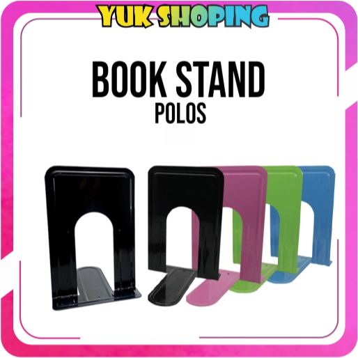 

YUKSHOPING Pembatas Buku Besi / Book Stand / Book Holder / Penyangga Buku Besi / Book End N0.7 Combo / Metal Bookends R1232