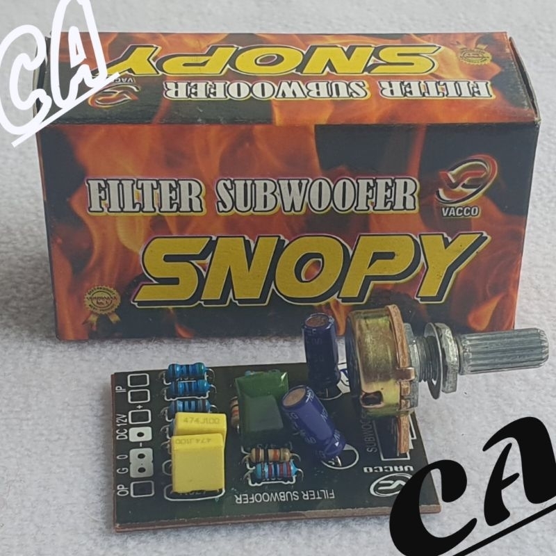 KIT DRIVER FILTER SUBWOOFER SNOPY