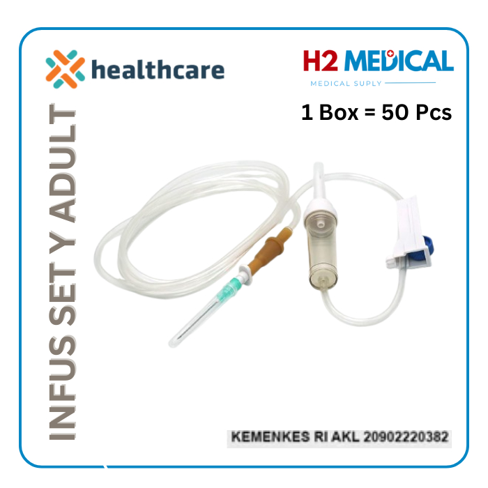 Healthcare Infus Y Tipe SATUAN / ECER Dewasa Infusion Set Y Type Adult Satuan
