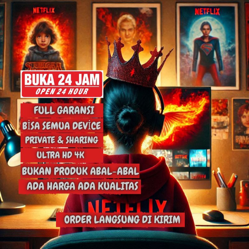 NETFLIX RESMI PRIVATE 1 PROFIL ULTRA HD 1 BULAN FULL GARANSI
