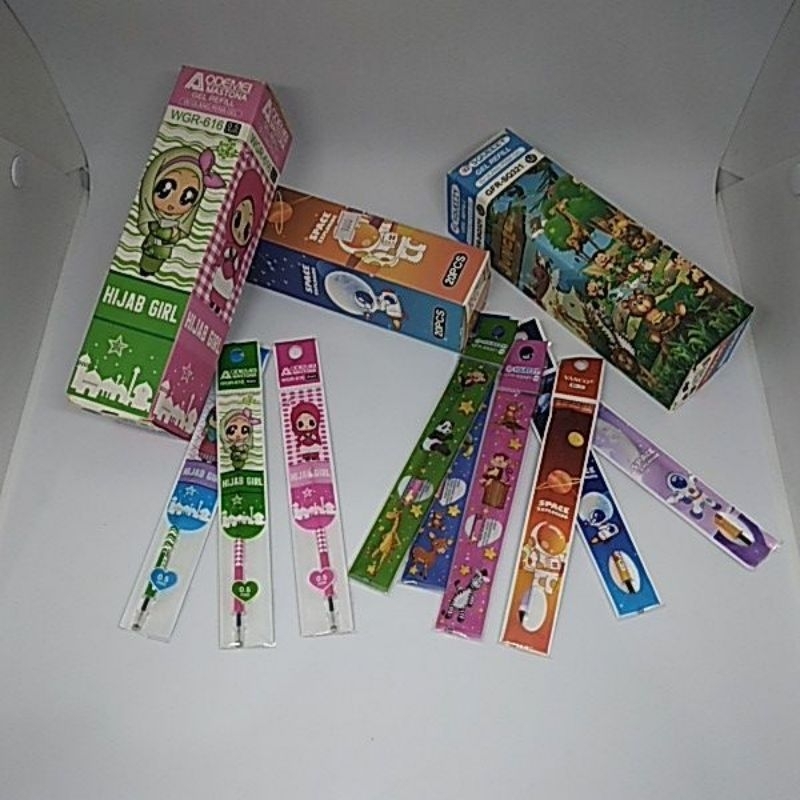 

Isi Bolpen Gel Karakter Mix