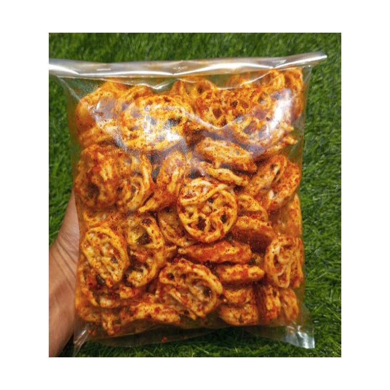 

kerupuk mawar pedas seblak daun jeruk