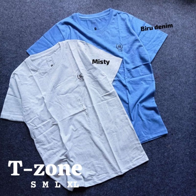 Kaos T zone Polos Dewasa ORIGINAL Oblong  S,M,L,XL UNISEX COWOK CEWEK