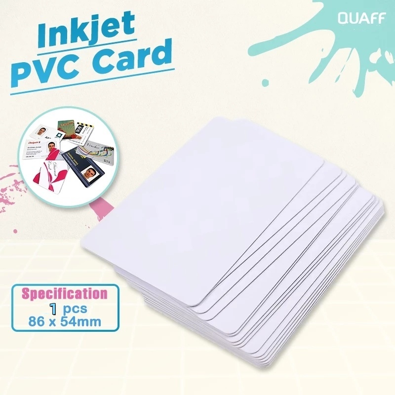 

Inkjet PVC ID Card 0,76 White Grade A uk 8.6 x 5.4 cm