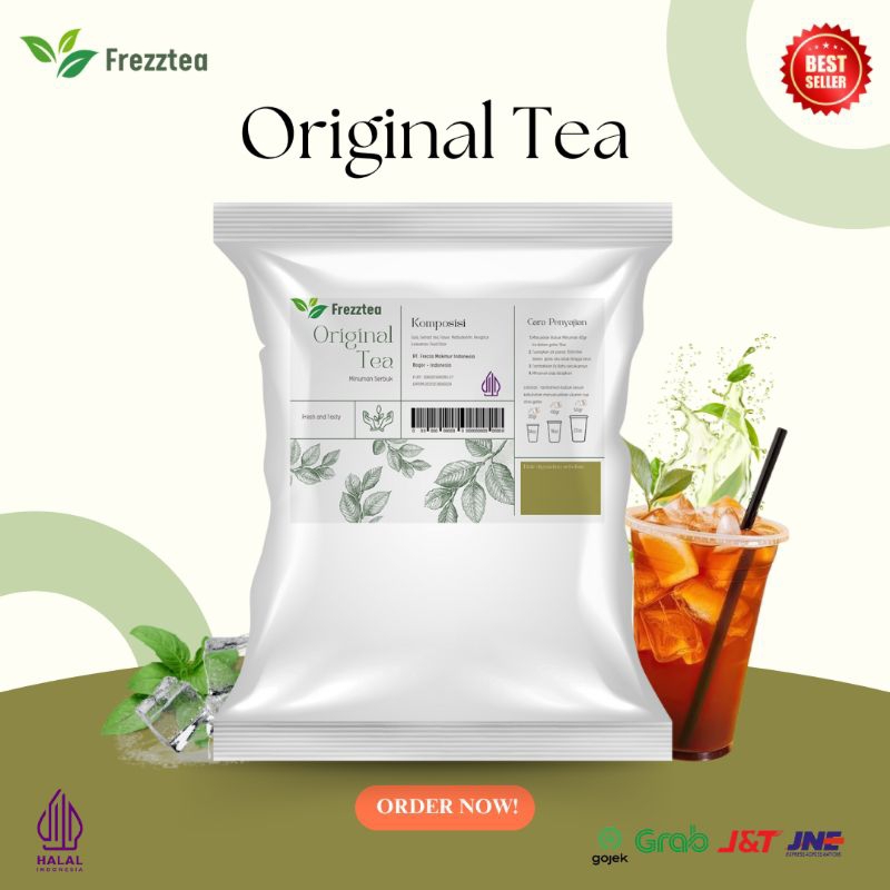 

FREZZTEA Bubuk Minuman Original Tea 1kg/Powder Tea Original Teh kekinian