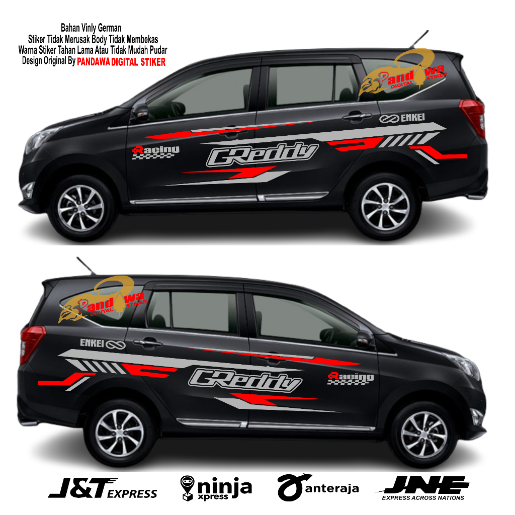 Stiker mobil sigra sticker mobil sigra cuting stiker body mobil sigra