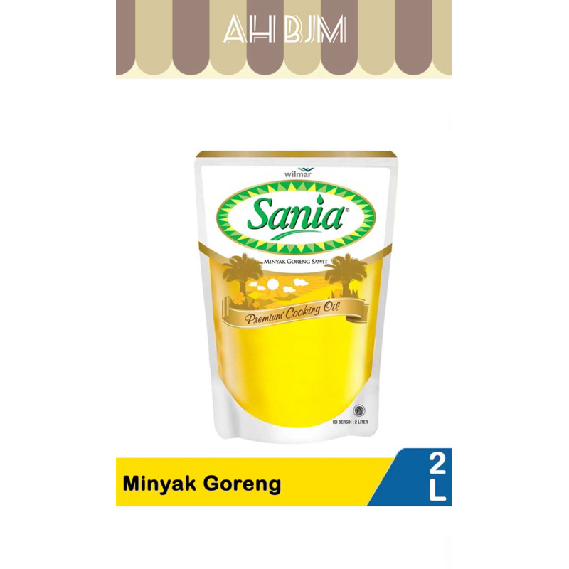 

SANIA minyak goreng ukuran 2 liter