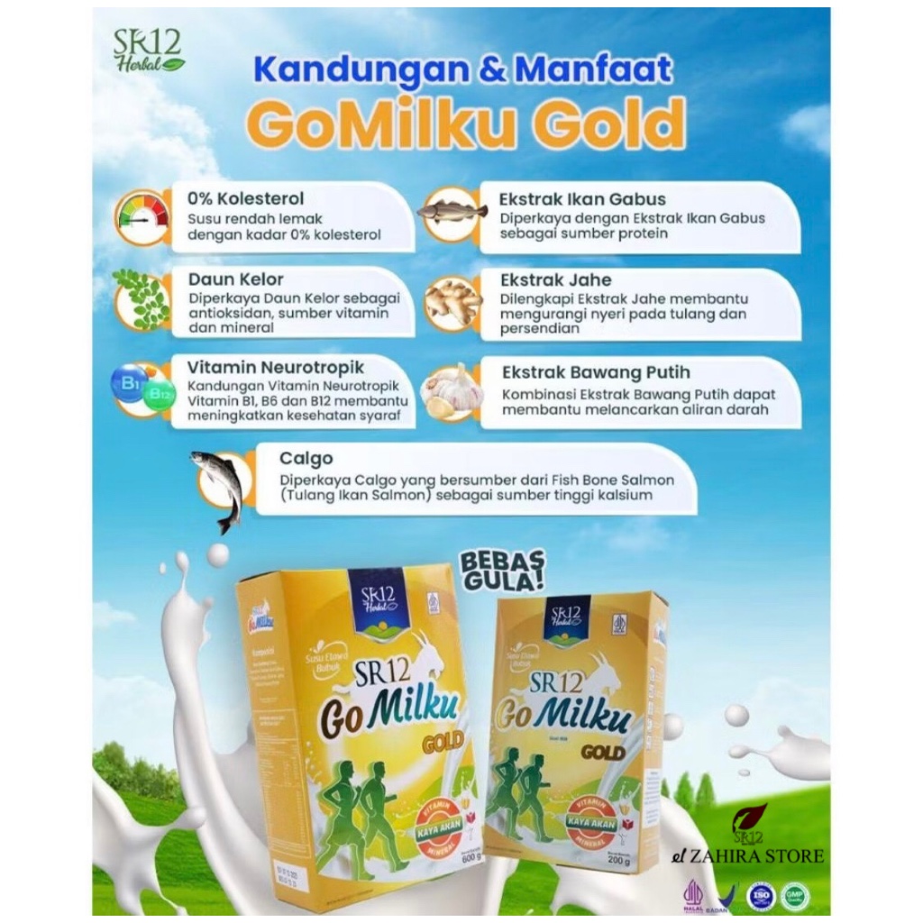 

Susu Kambing Ettawa GoMilku Gold SR12