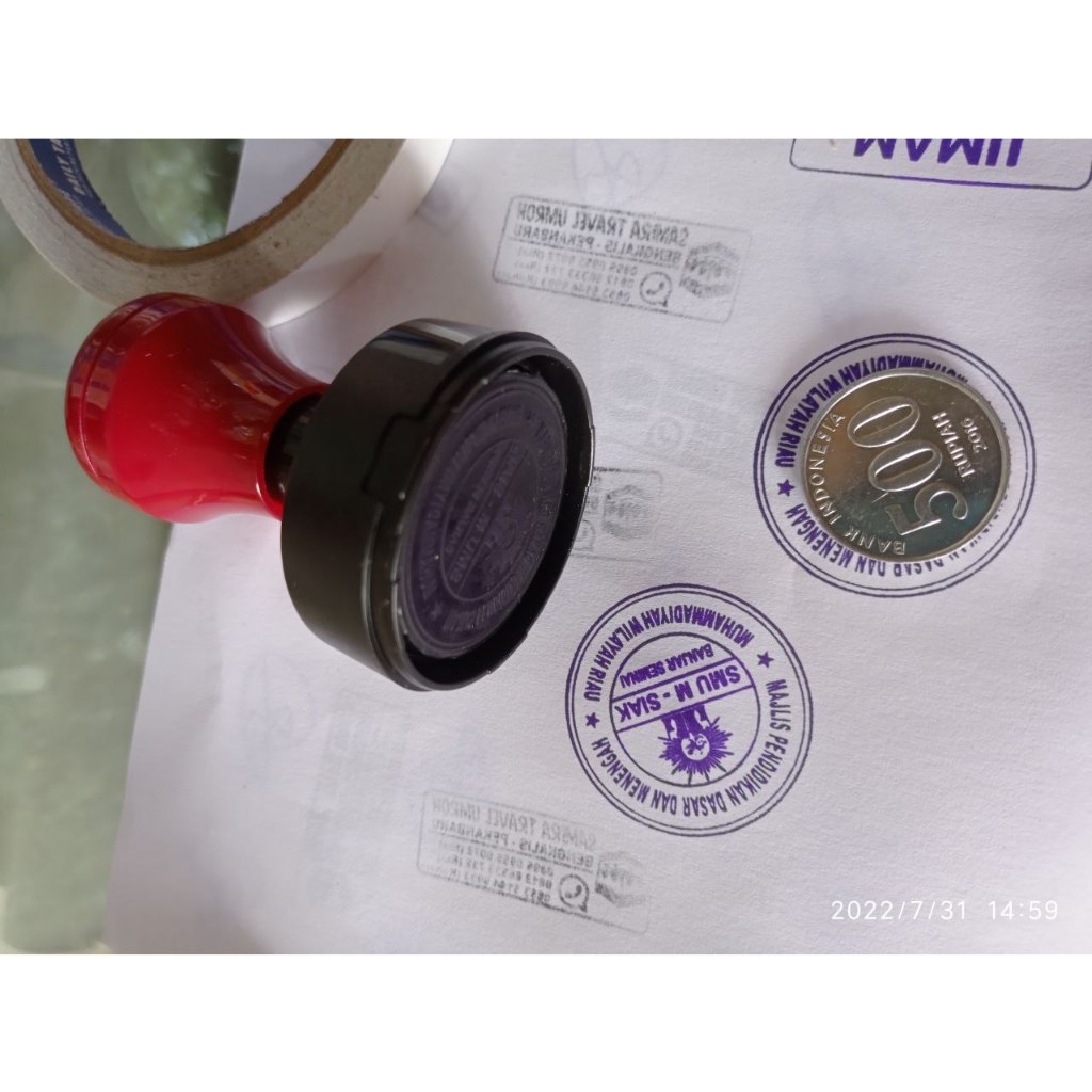 

Stempel Bulat 42 mm ukuran diameter 3,9 cm Standar Instansi