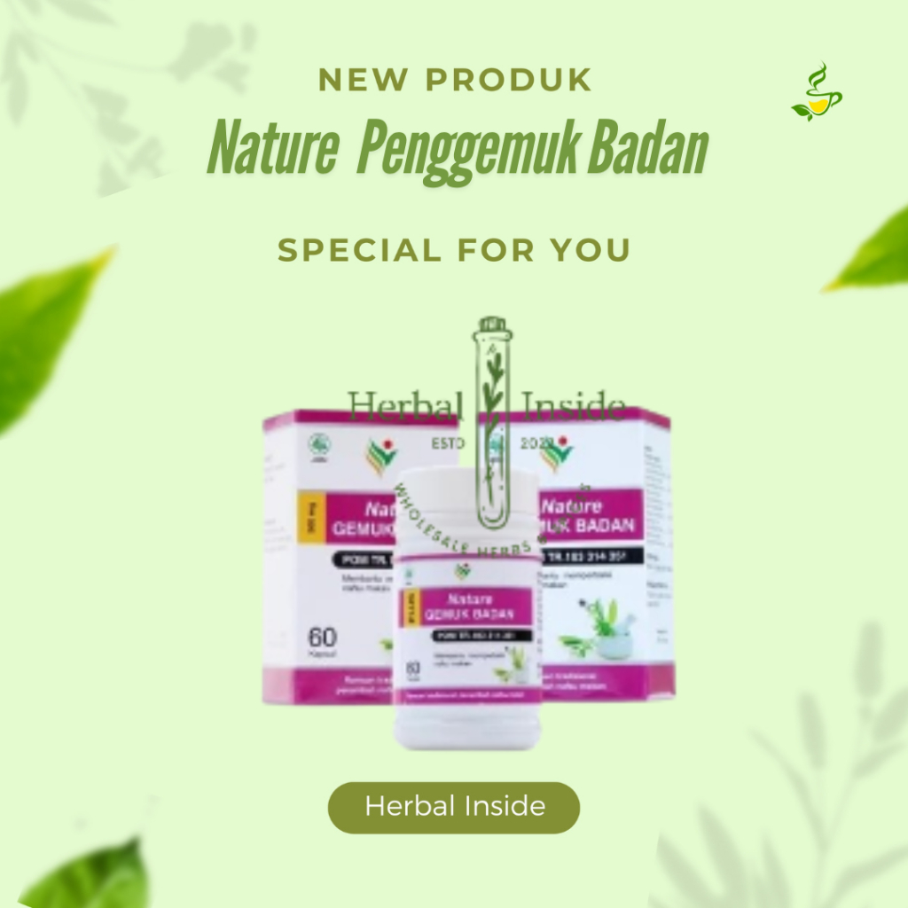 MAKKATA Obat Gemuk Badan Nature Caps Penggemuk Badan Farmasi Vitamin Penambah Nafsu Makan Original