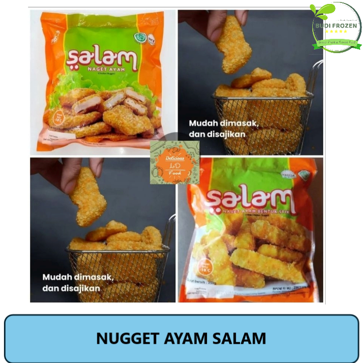 

SALAM NAGET AYAM / CHICKEN NUGGET AYAM SALAM (STIK & REGULAR)