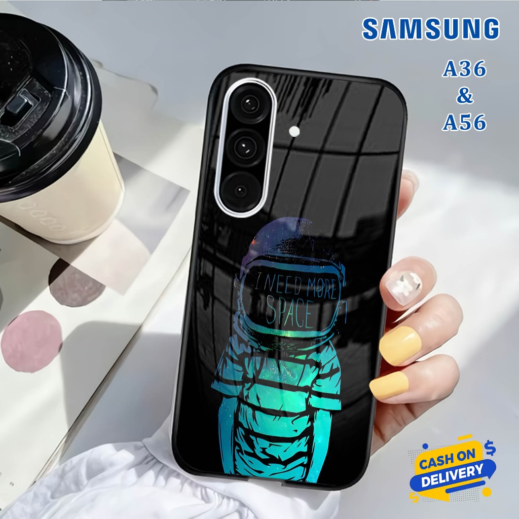 Softcase Glass Kaca SAMSUNG A36 & SAMSUNG A56 - Case Handphone SAMSUNG A36 & SAMSUNG A56 [T29]