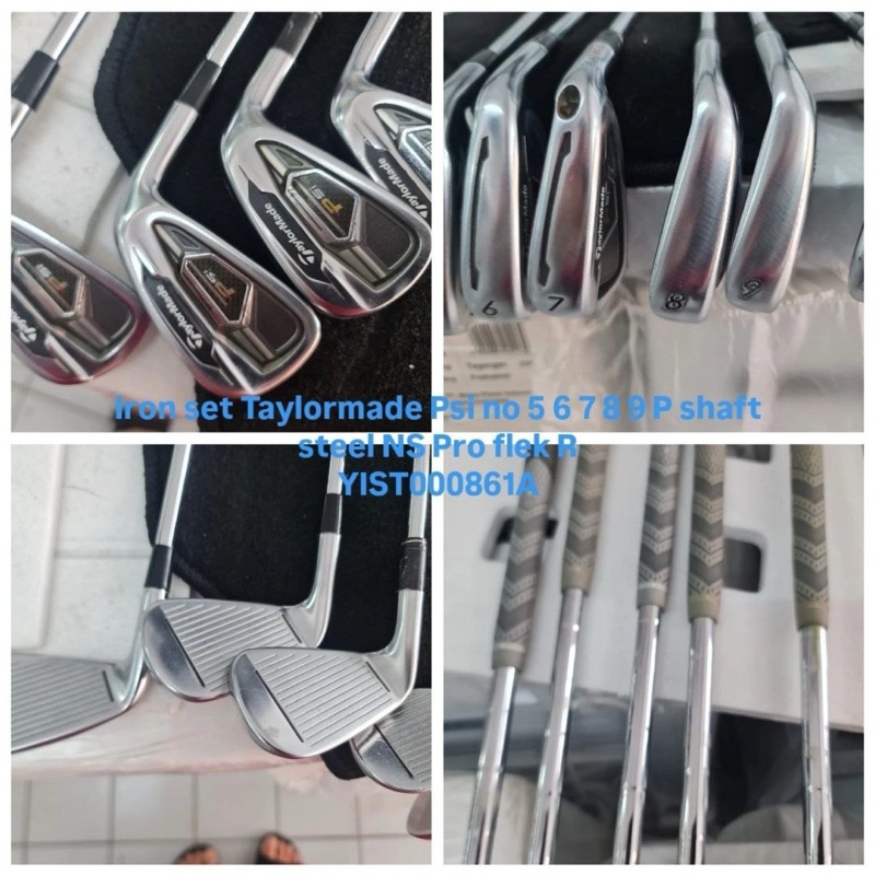 Stik golf Iron set Taylormade Psi no 5 6 7 8 9 P shaft steel NS Pro  Flek R 6 pcs  Bekas second