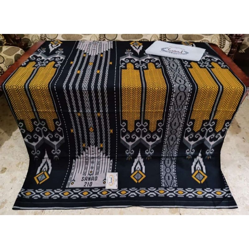 Sarung Sanad motif BHS bahan Rayon goyor