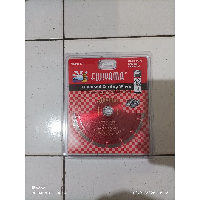Diamond Wheel 7 inch Fujiyama Mata serkel potong keramik granite beton aspal dan lainnya