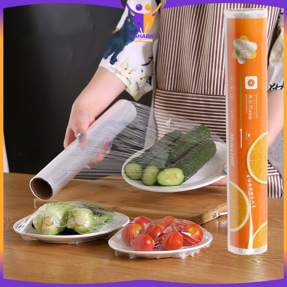 Plastik Wrapping Roll 30CM x 10METER Buah dan Sayur Transparan Multifungsi Food Grade / Bungkus Plas