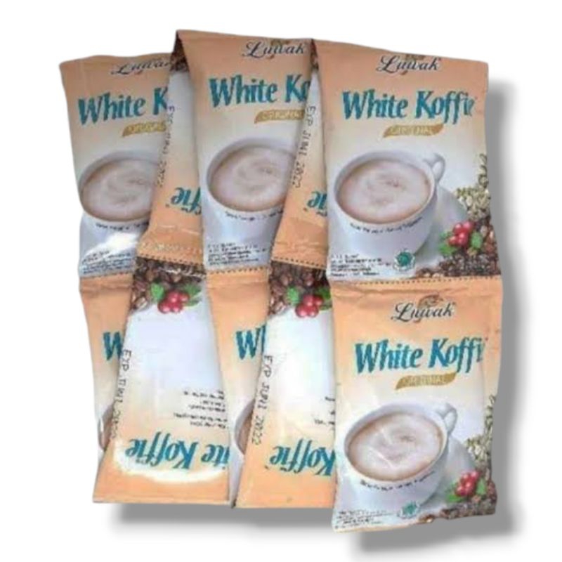 

Luwak white kopi 1 renceng isi 10 sachet