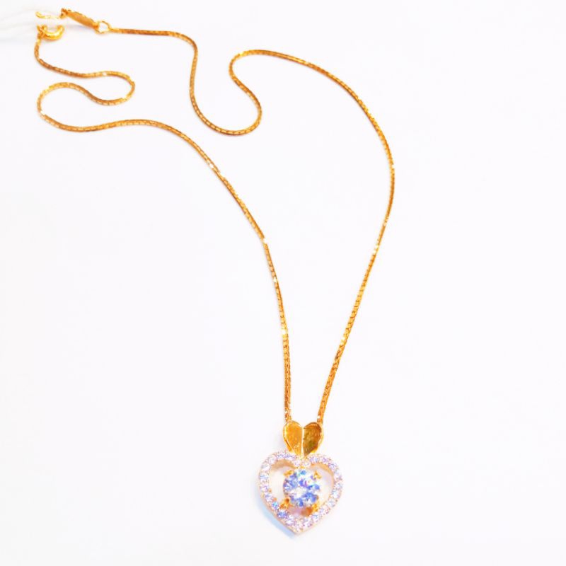 KALUNG EMAS ANAK LIONTIN HATI 375/8K