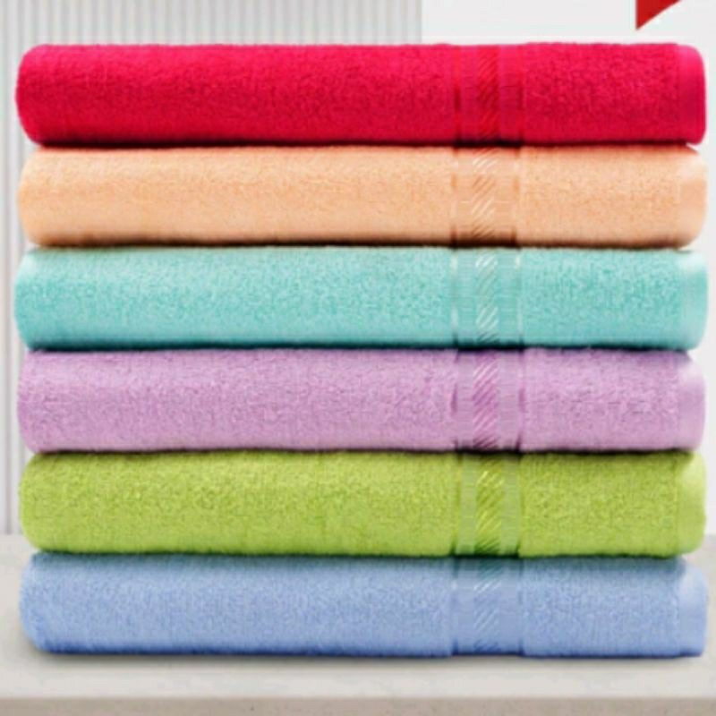 Grosir Handuk Merah Putih Uk. 50x100 (12 pcs) Grade A, Handuk MP Tanggung Termurah