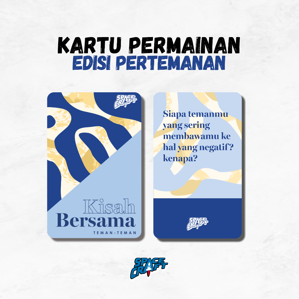 Kisah Bersama Edisi Teman | Kartu Permainan Pertanyaan Seru untuk Teman - Spacecraft