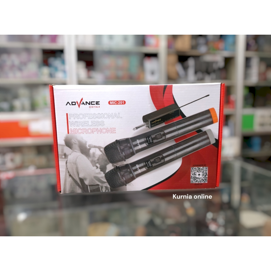 Mic professional wireless microphone single double ADVANCE 101 201 206