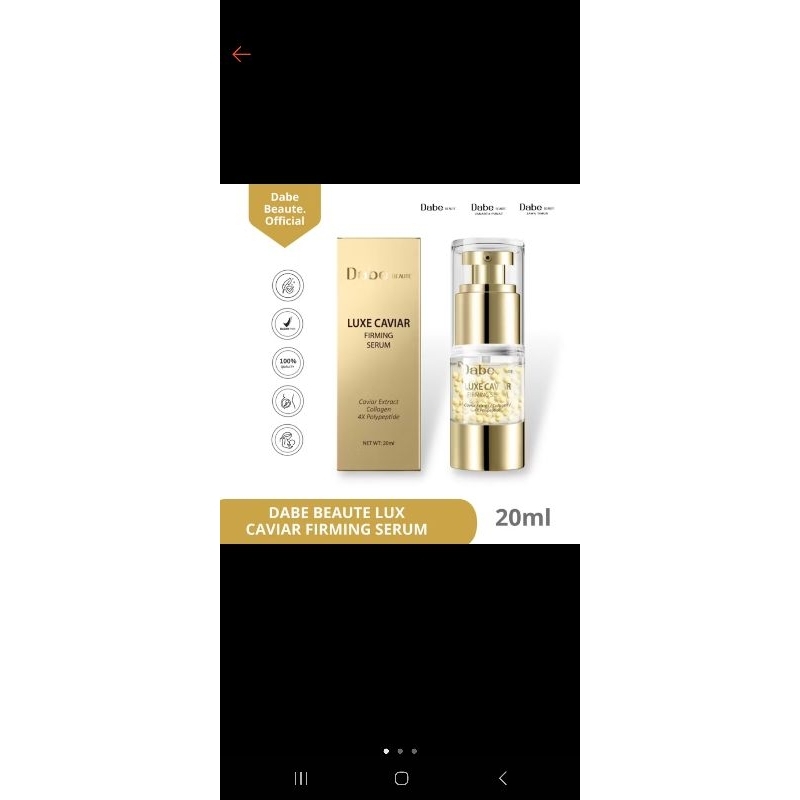 Dabe Beaute Luxe Caviar firming serum