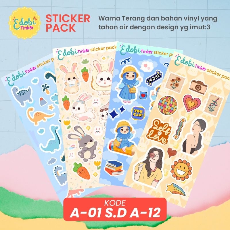

Edobi Tinker Stiker Pack Imut Lucu, Anti Air