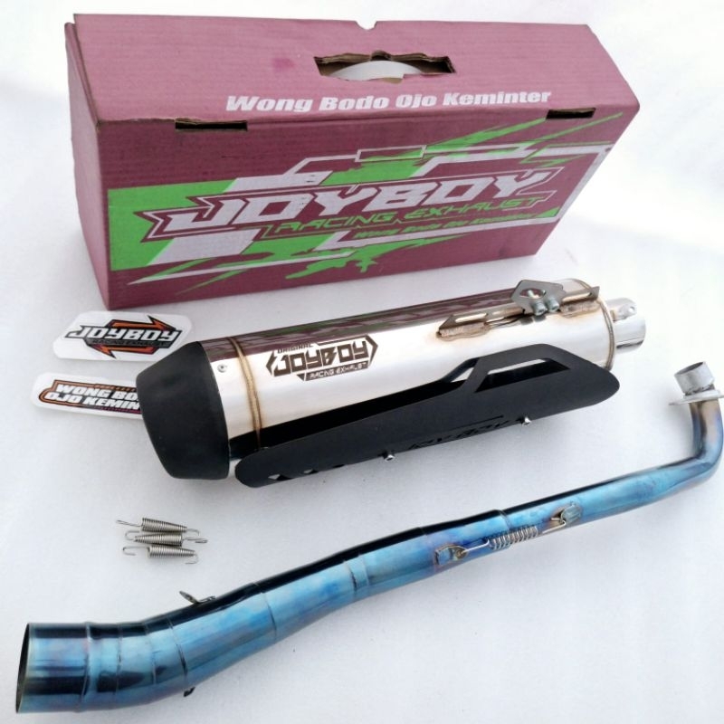 Desyallshop Standar Racing Merek Joy Boy Racing Original Suara Bas Padet Knalpot Supra X 125 Supra