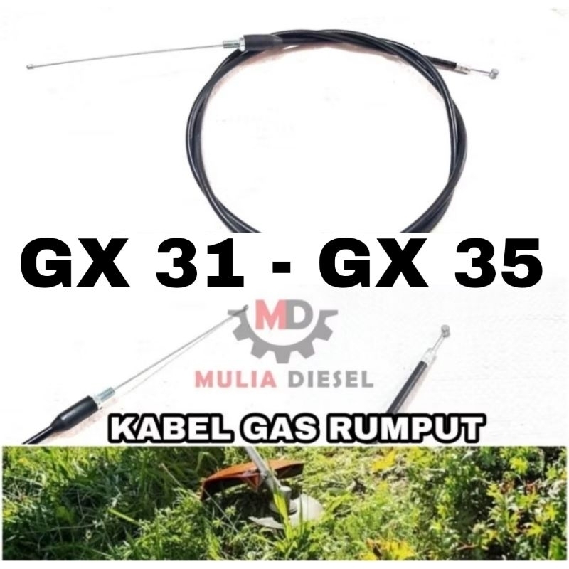 Kabel Tali Seling Gas Mesin Potong Rumput Padi GX31 GX35 GX 31 35 431 435 Throttle Lever