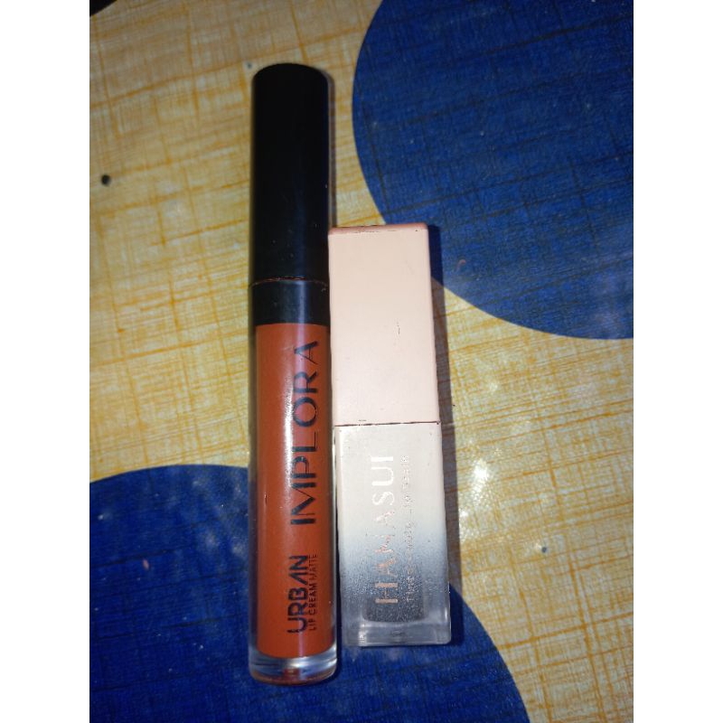 [Preloved] 10RIBU Liptint HANASUI & Lipcream IMPLORA Ori 100%❗BACA DESKRIPSI❗