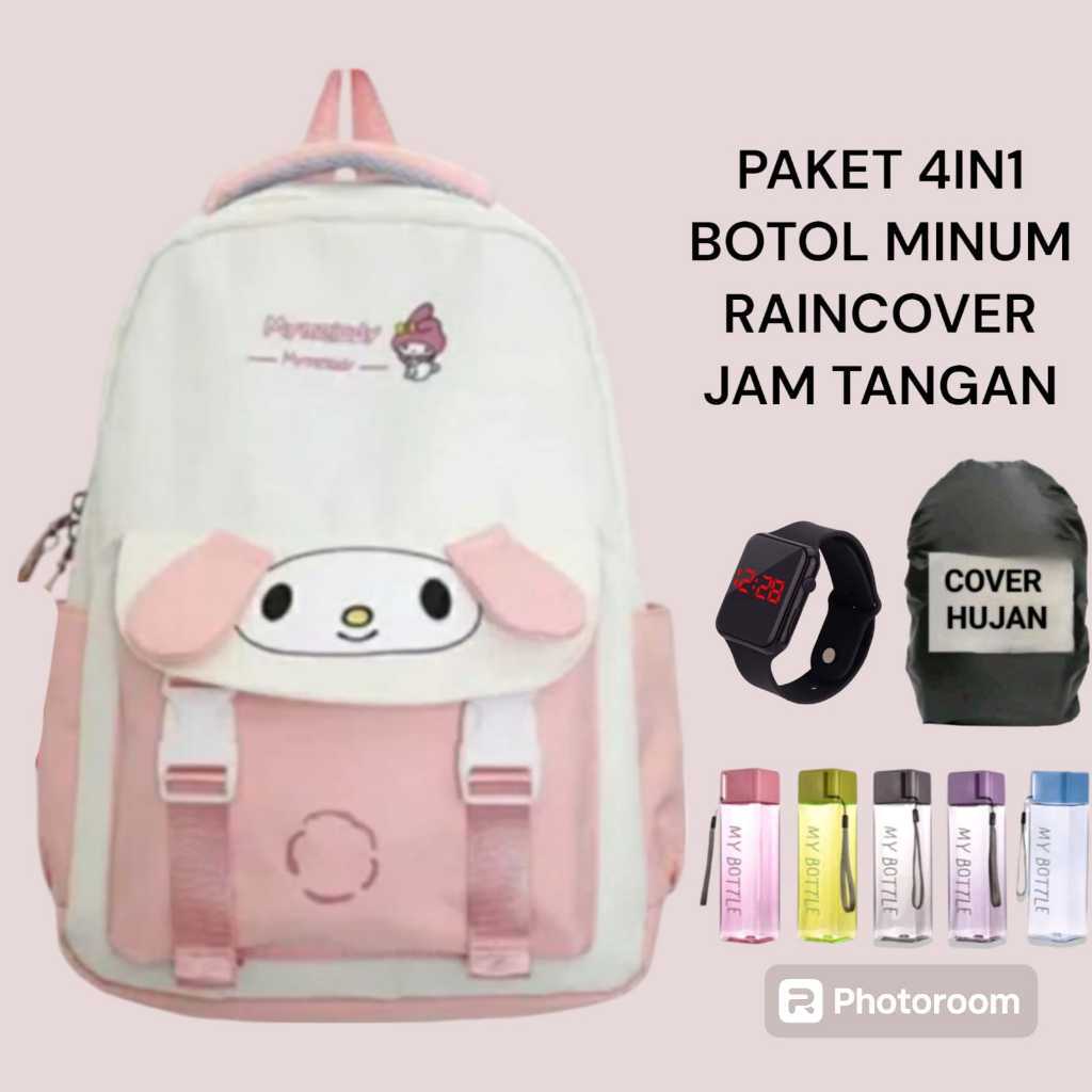 Tas ransel aesthetic sekolah /Tas boneka anak perempuan lucu / Tas ransel sekolah perempuan sd smp s