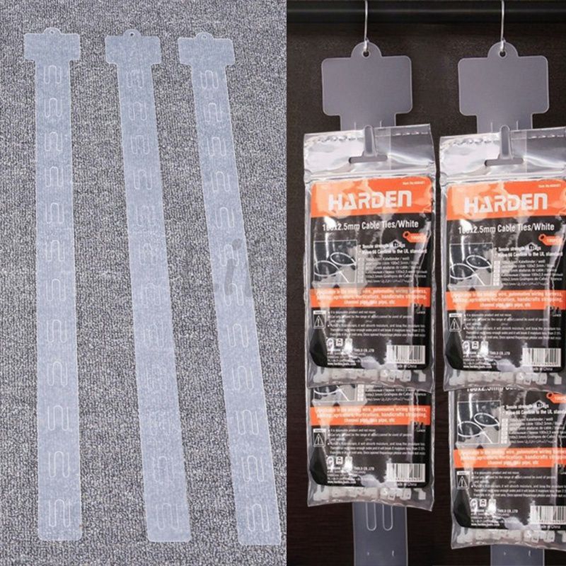 Clip Strip Display Makanan / Klip Display Snack / Supermarket Snack Plastic Clip Strip /